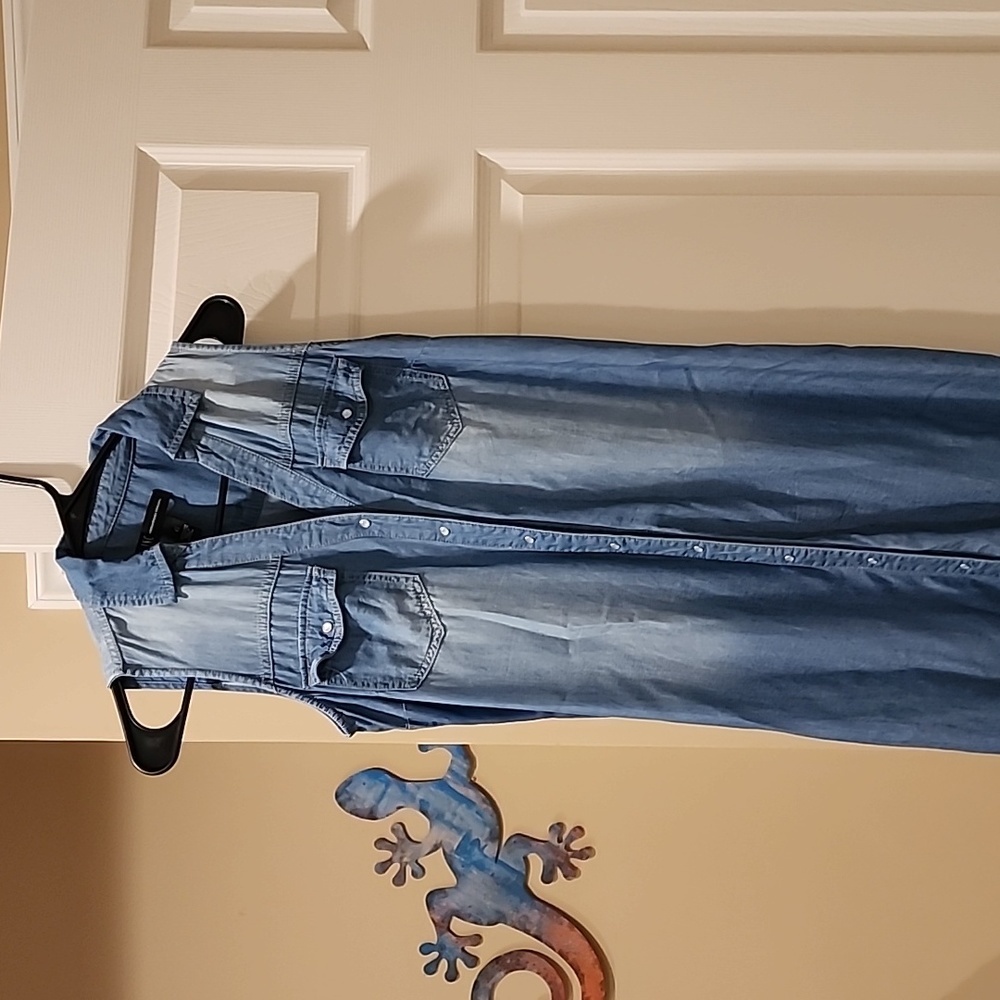 INC size 6 denim dress pre owned